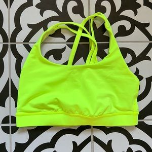 Lululemon Neon Energy Bra Size 6